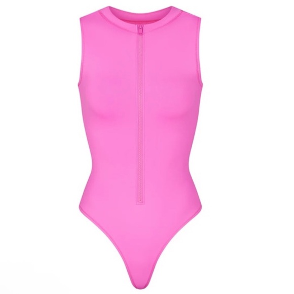 Skims Women's Zip Front One Piece Swimsuit - Picture 1 of 7